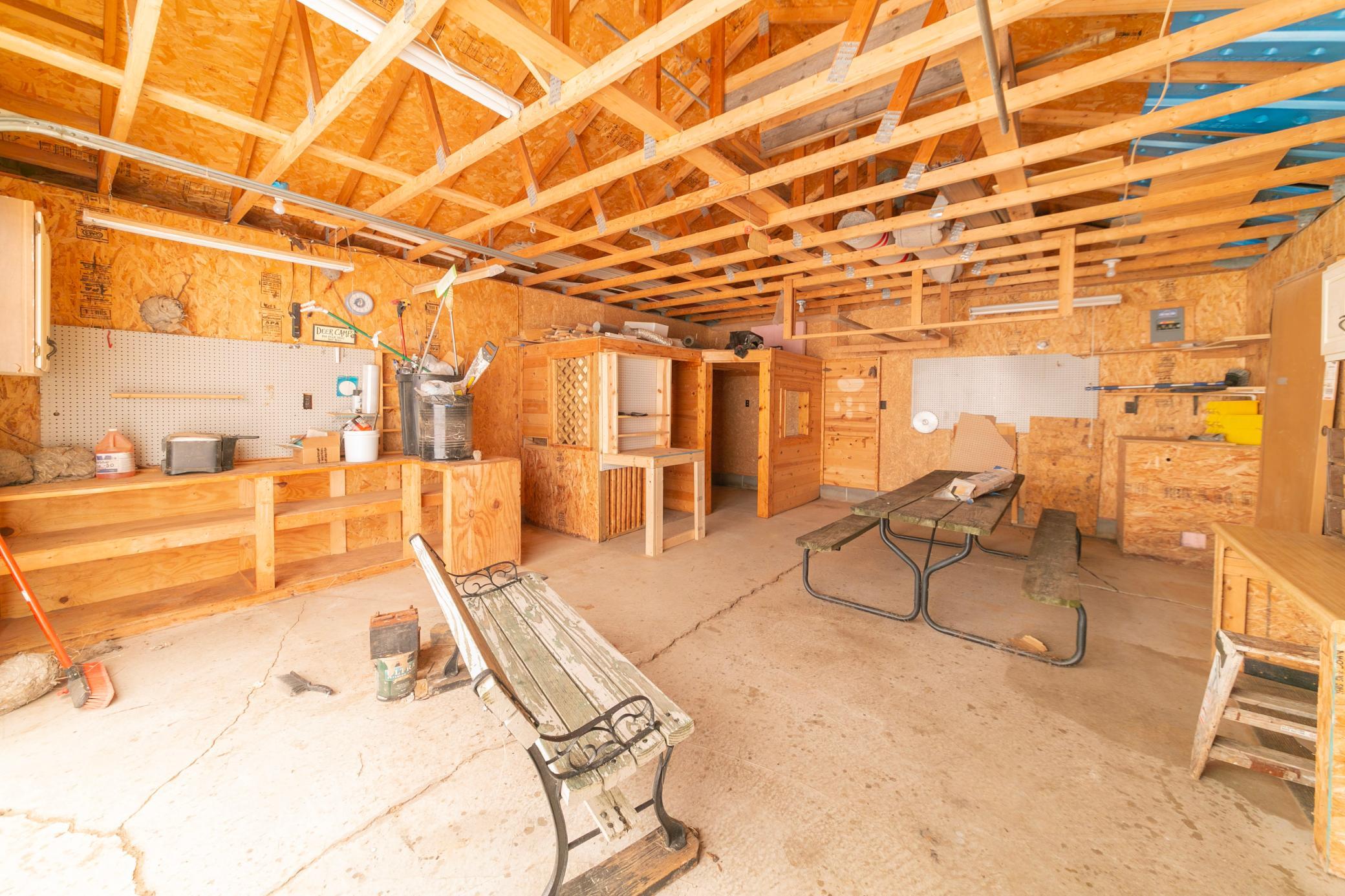 Inside of garage