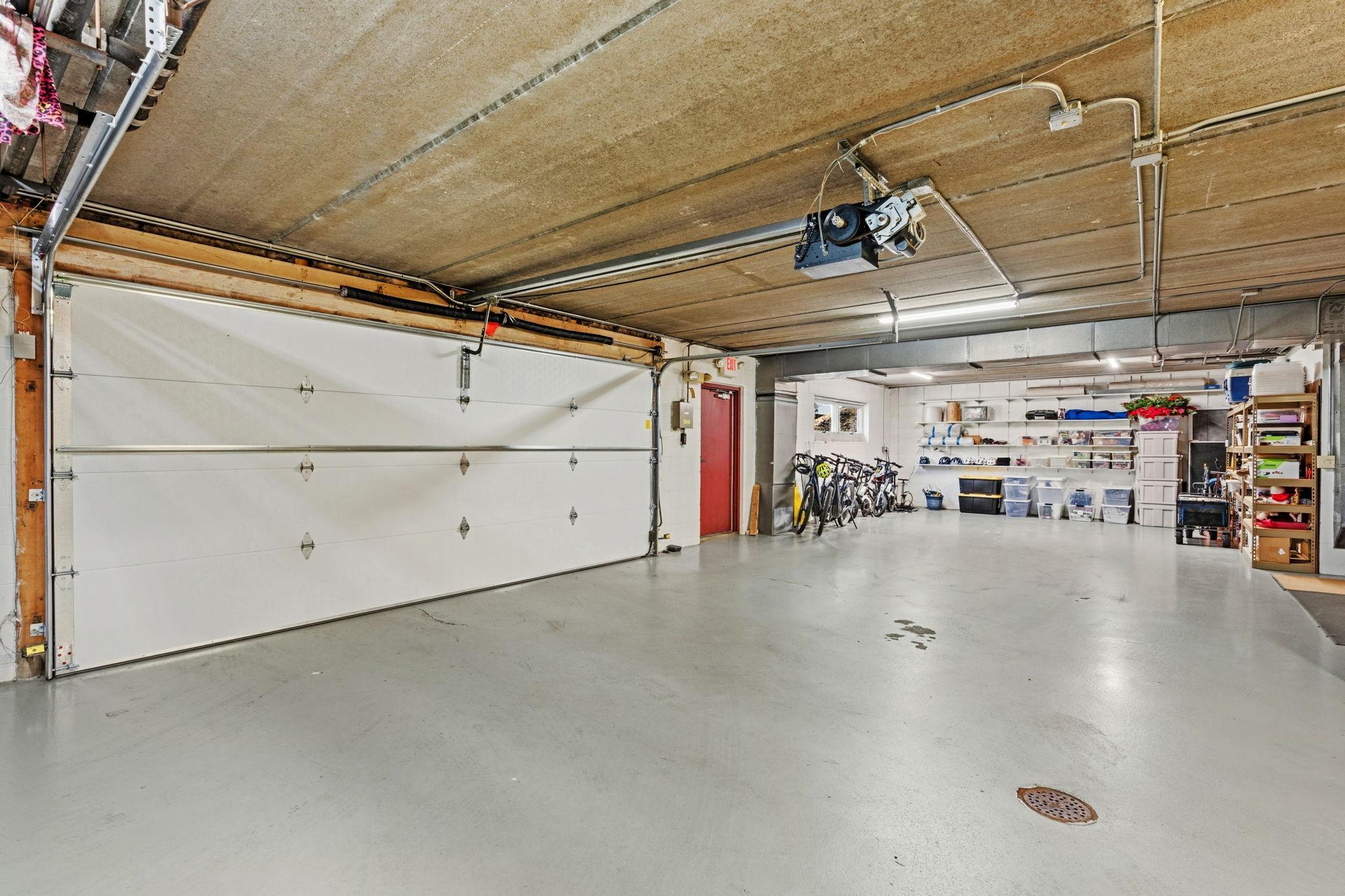 Warm heated garage