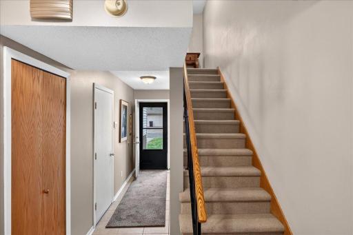 Convenient garage access close to kitchen