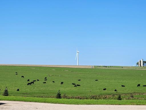 Rural view to the back (west) of property