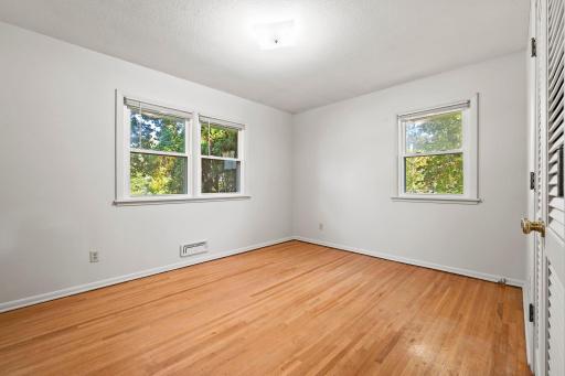 Primary bedroom. All bedrooms have blinds that are included with the home.