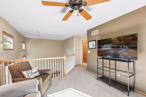 Great loft and flex space. Playroom, family room or office.