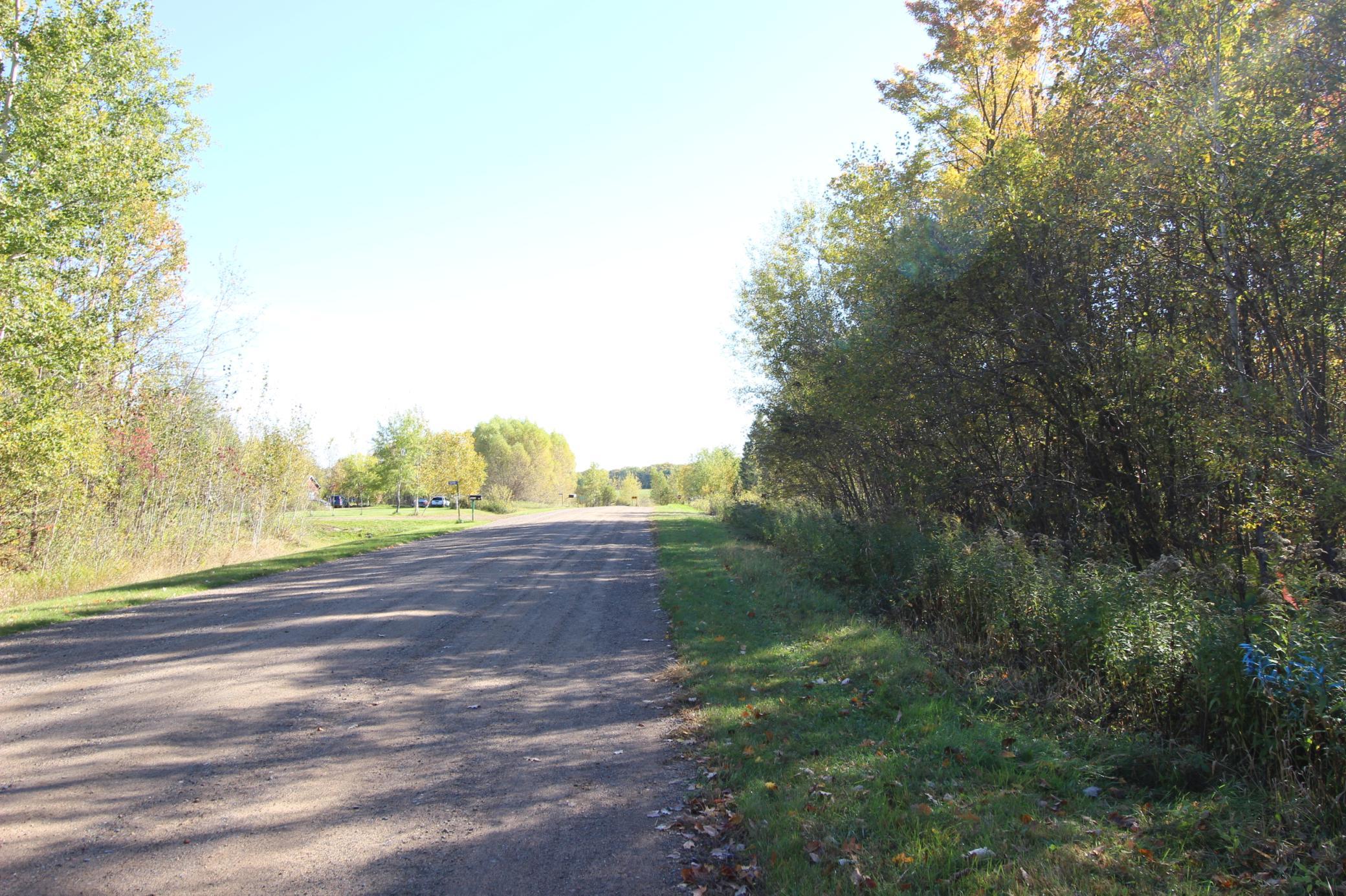 Road frontage from the NW corner of property.