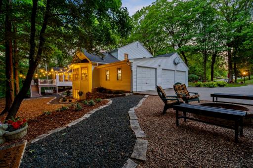 Twilight views from the paths throughout the property
