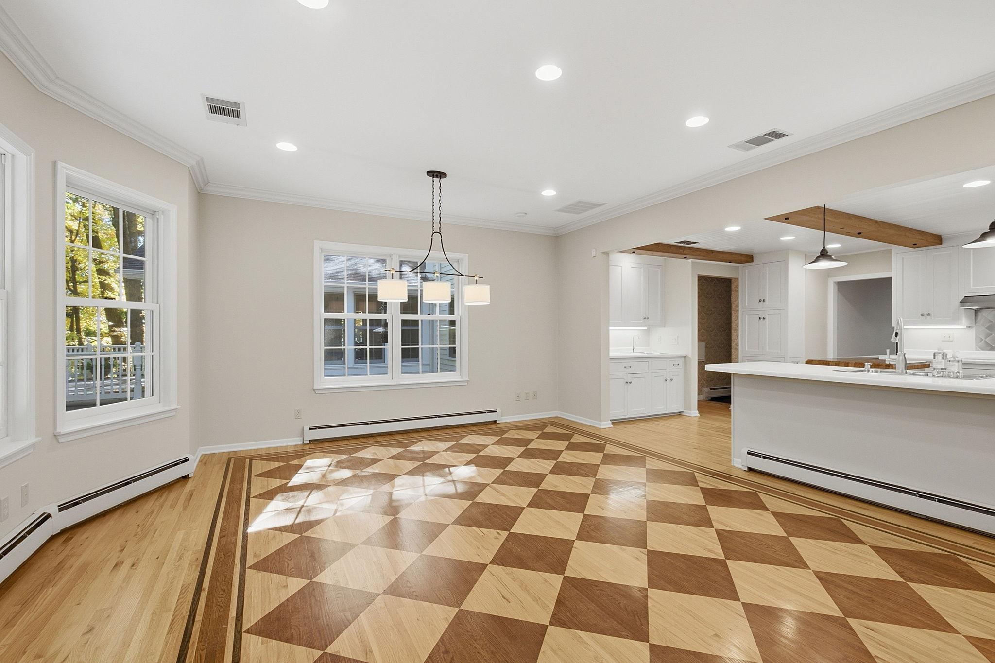 Easily entertain or enjoy a meal in the informal dining space or at the breakfast counter