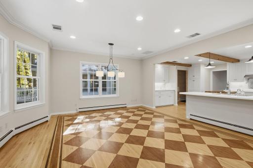 Easily entertain or enjoy a meal in the informal dining space or at the breakfast counter