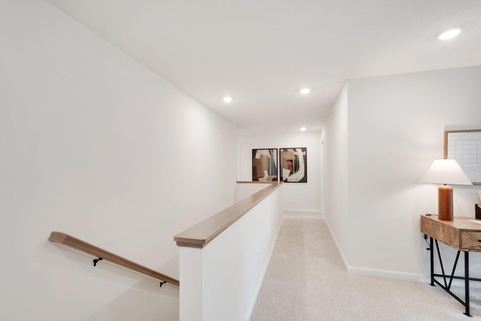 Upper level hallway to bedrooms