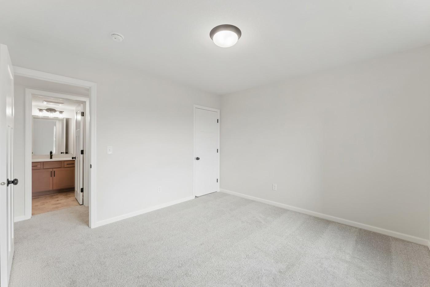 Finished lower level bedroom