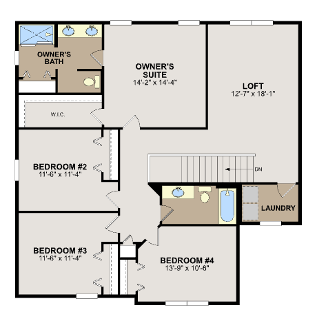 Upper Level Floorplan