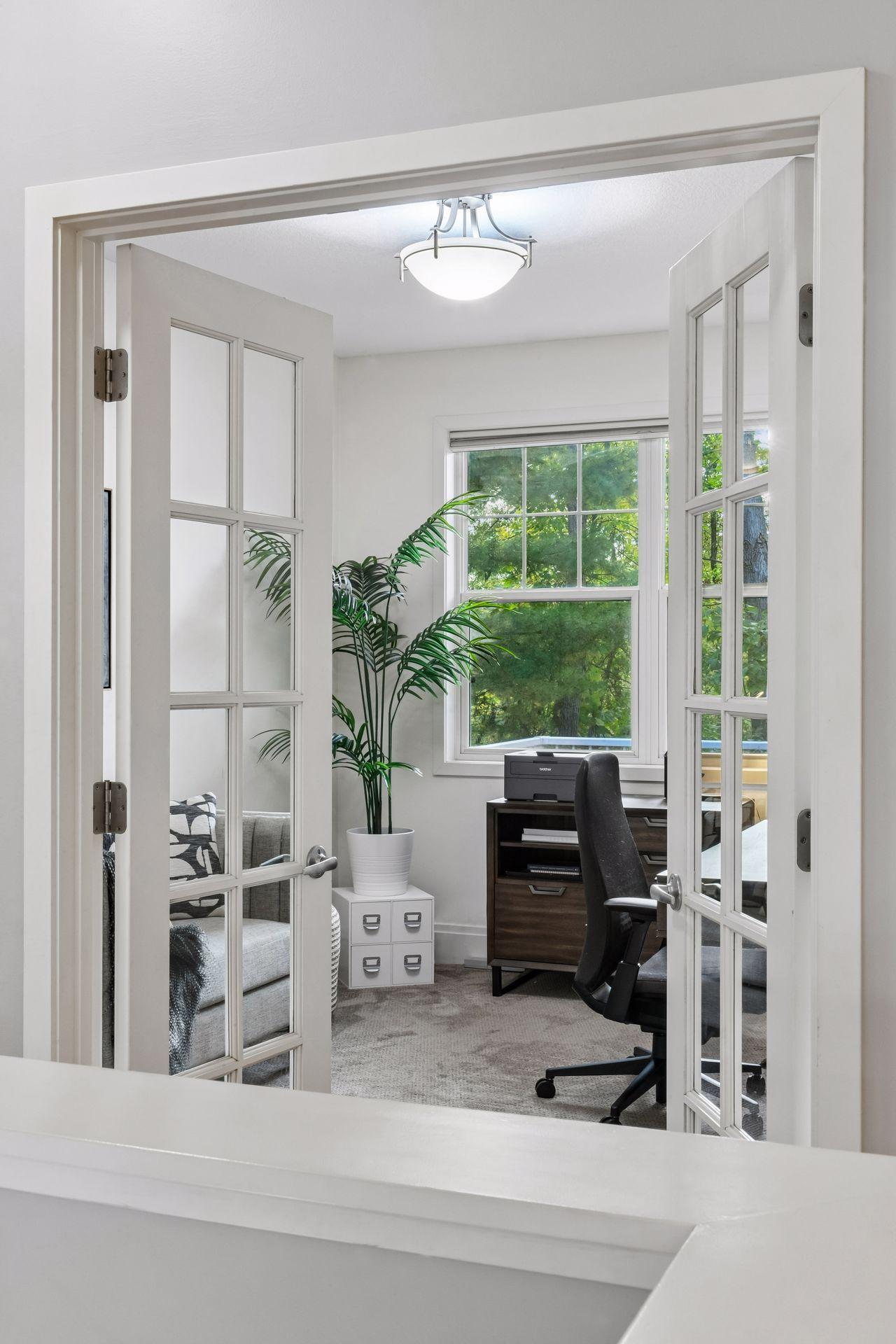 Main floor office could easily double as a guest room