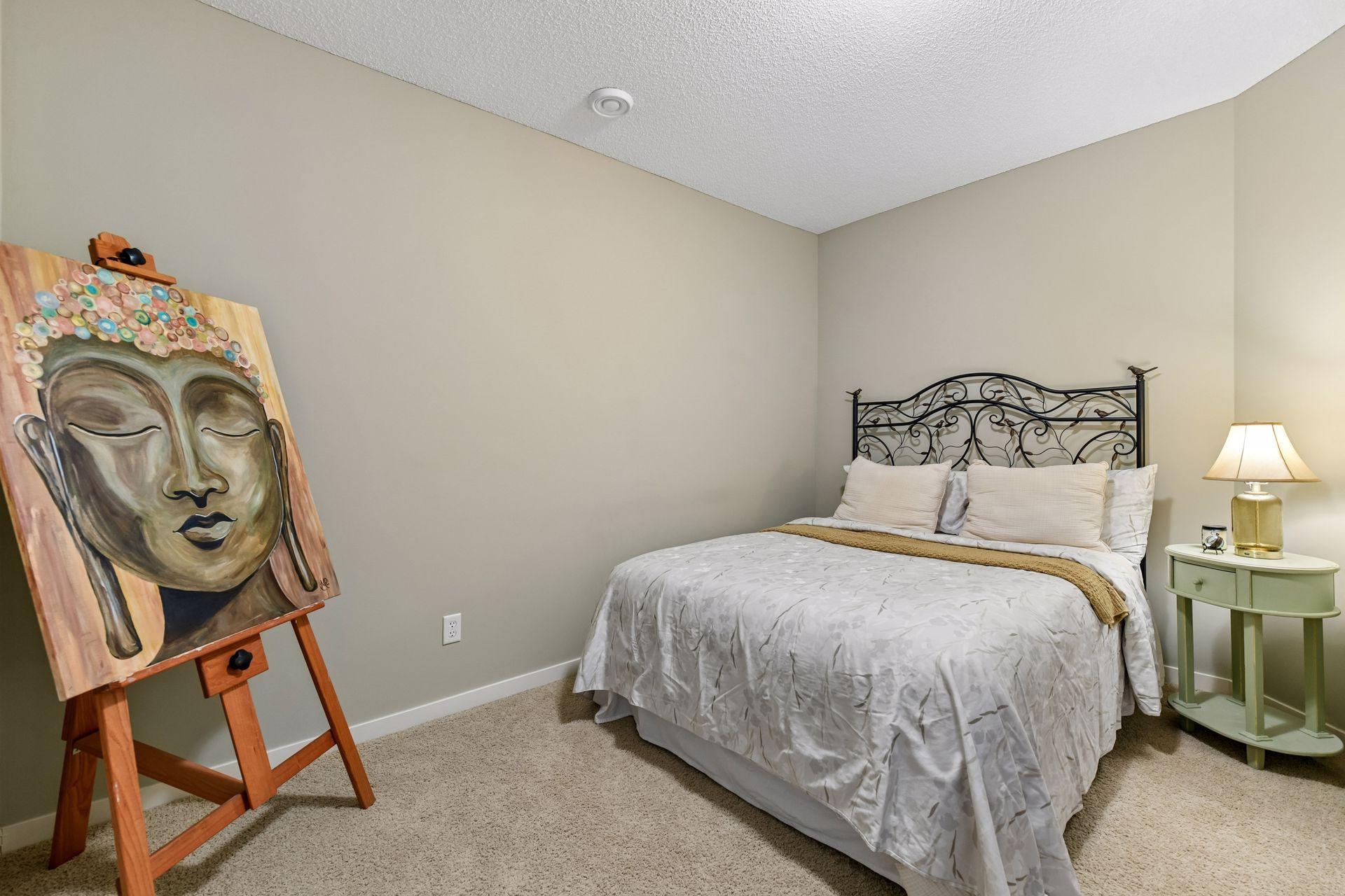 Exercise currently used as a guest bedroom