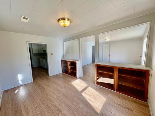 Dining room with built ins