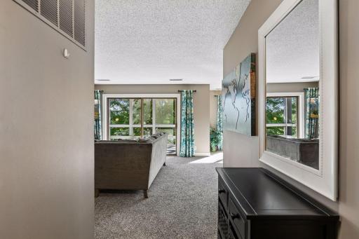 View looking into the condo from the front door.