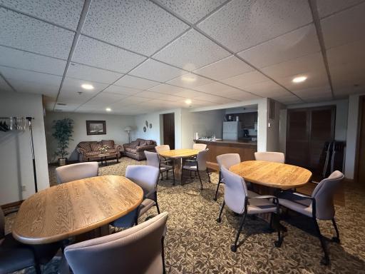 The community room offers a great place for your larger gatherings.