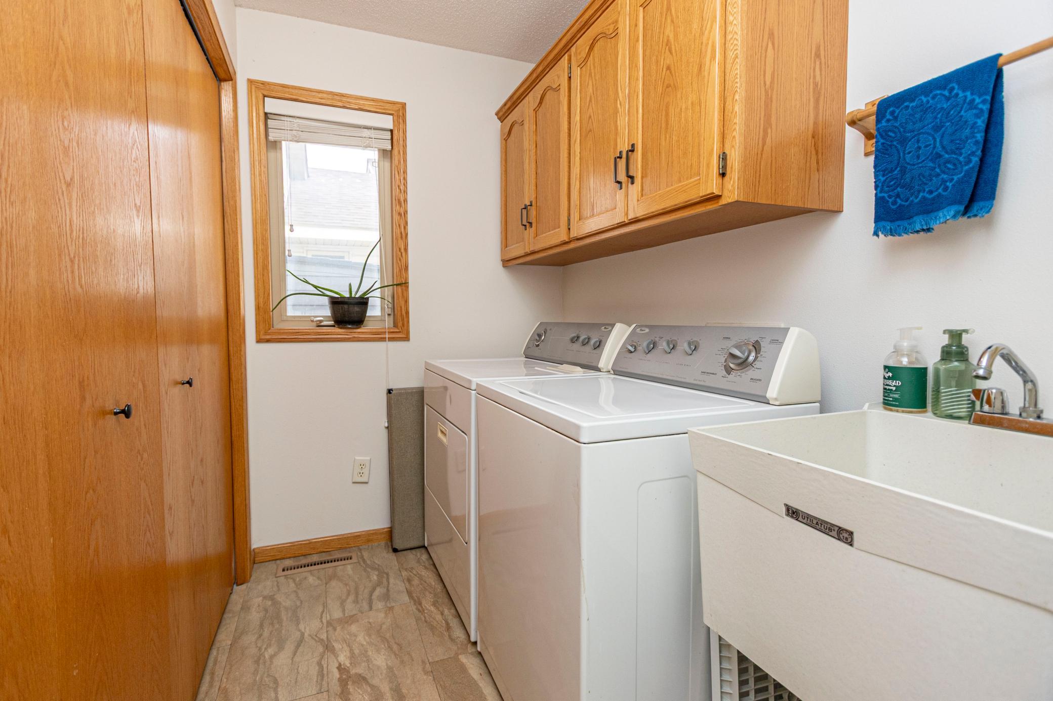 Laundry Room with Storage and Sink