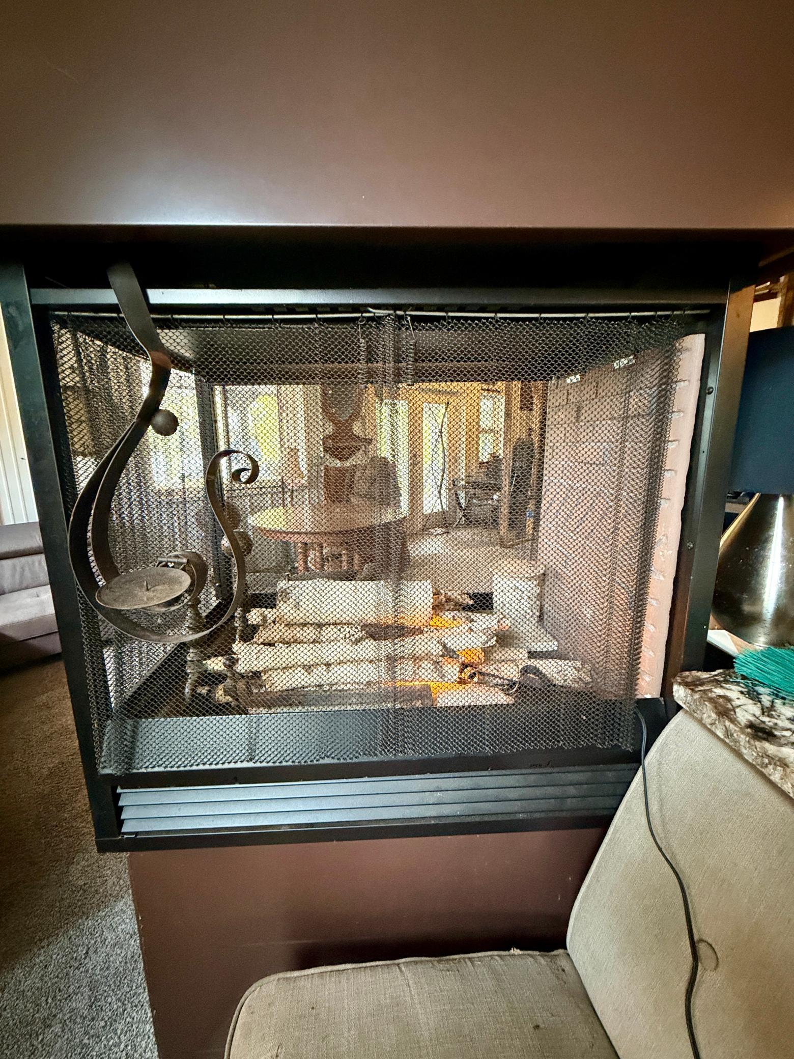 Fireplace for looks and lighting