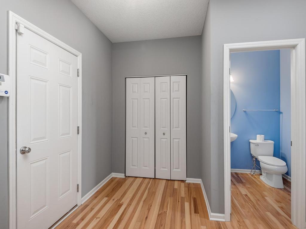 Garage entry/mudroom with closet, 1/2 bath and laundry!
