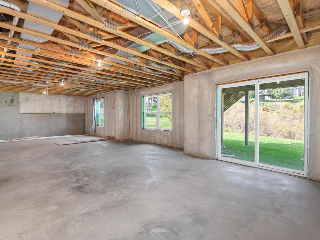 Awaiting your finishing! Large Walkout with rough in for bath, additional bedroom and large family room area!