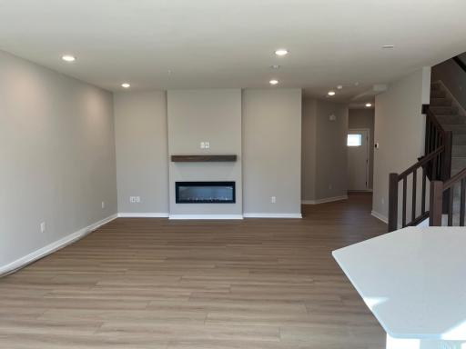 Electric fireplace with a "light only" setting
