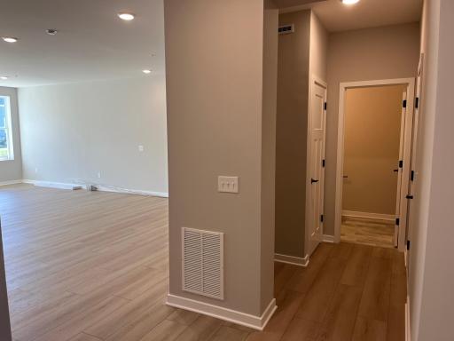 Powder room and mud room right off the entry way