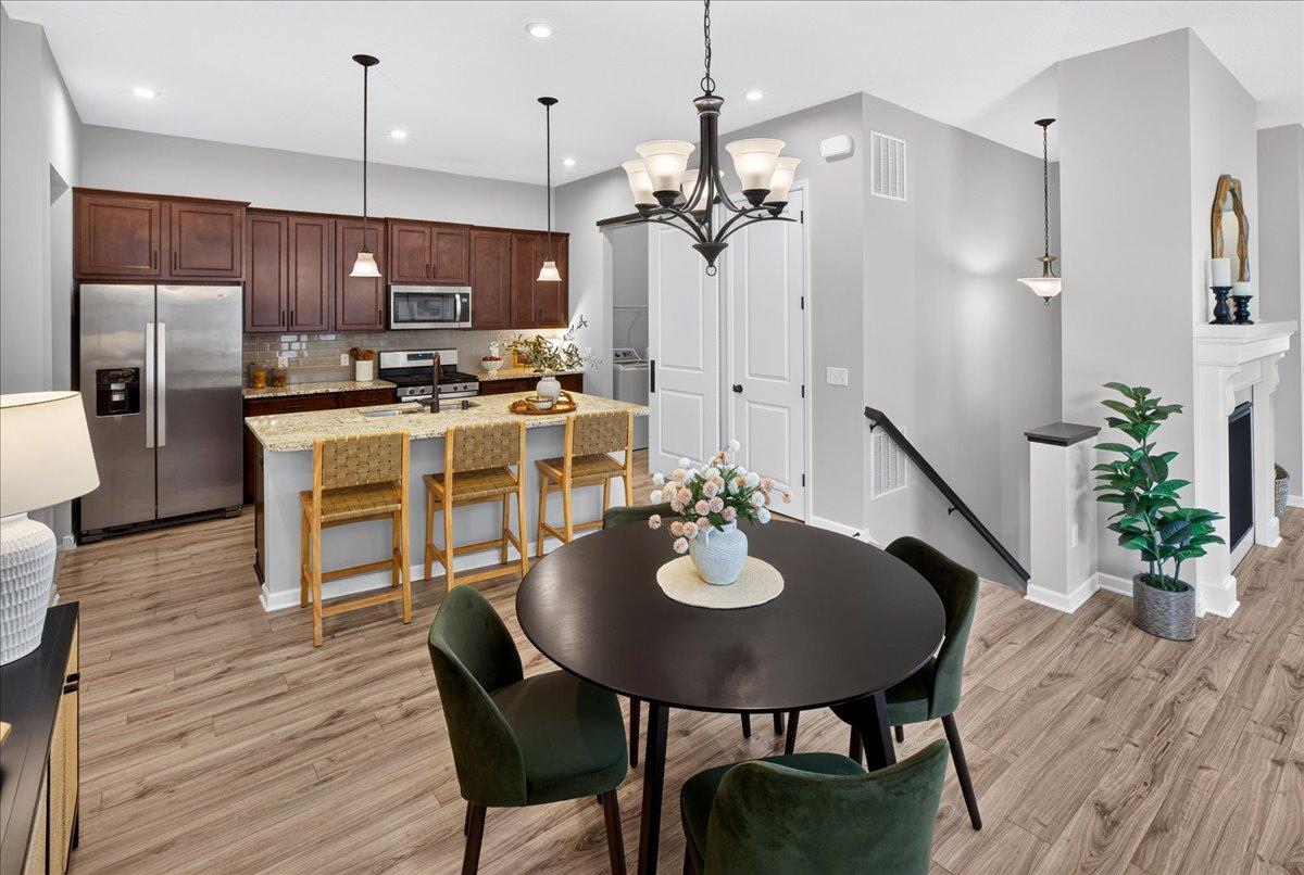 Enjoy a bright, open gathering space with plenty of room for hosting family and friends.