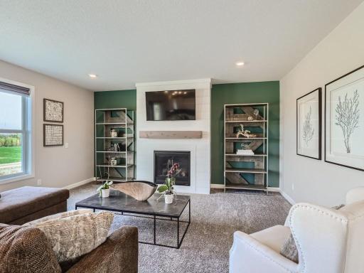 Photo is of the actual home. Comfortable spaces for the entire family in the nearly 2,700 square foot home!