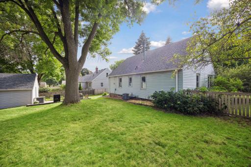 Situated on a wide-double lot, the backyard offers plenty of room to play!