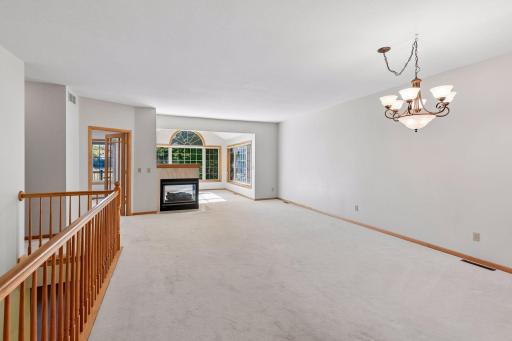 Spacious and open dining and living areas