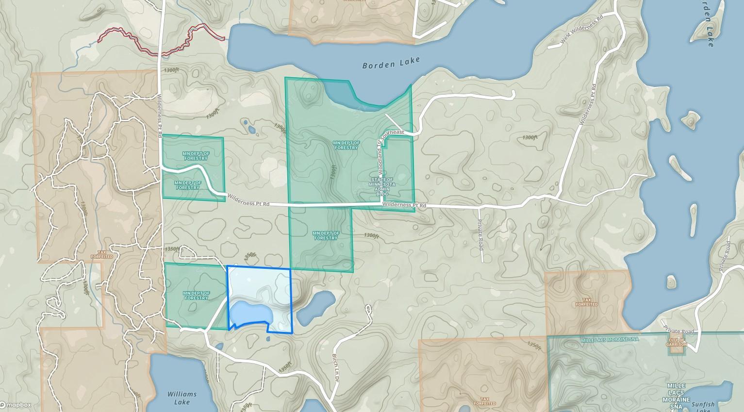 Area Map (Property offers direct access to hundreds of acres of State and County Land)