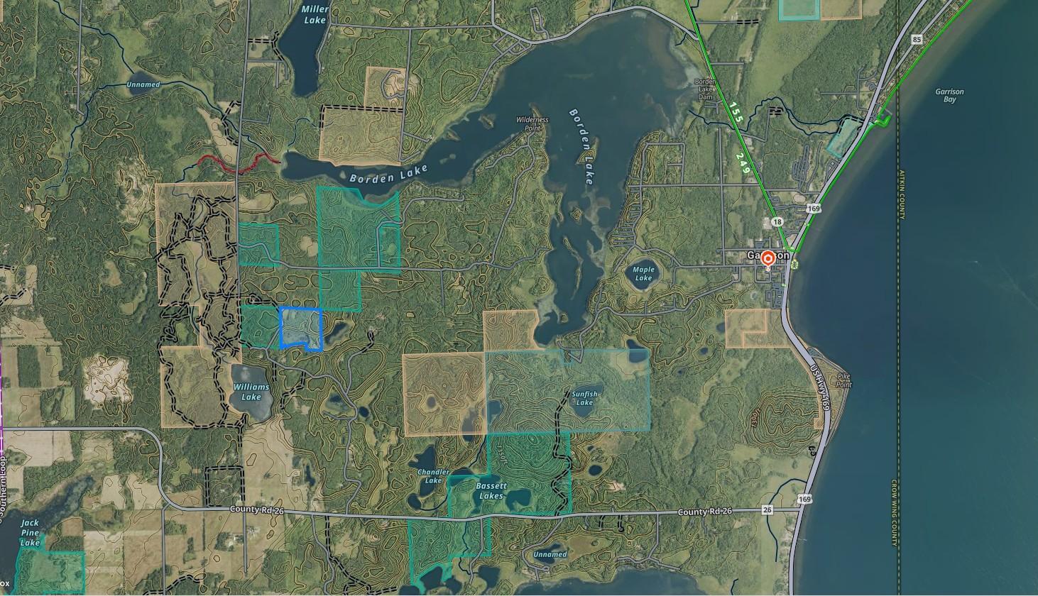 Area Map (Mille Lacs Lake is jsut a few miles due East!)
