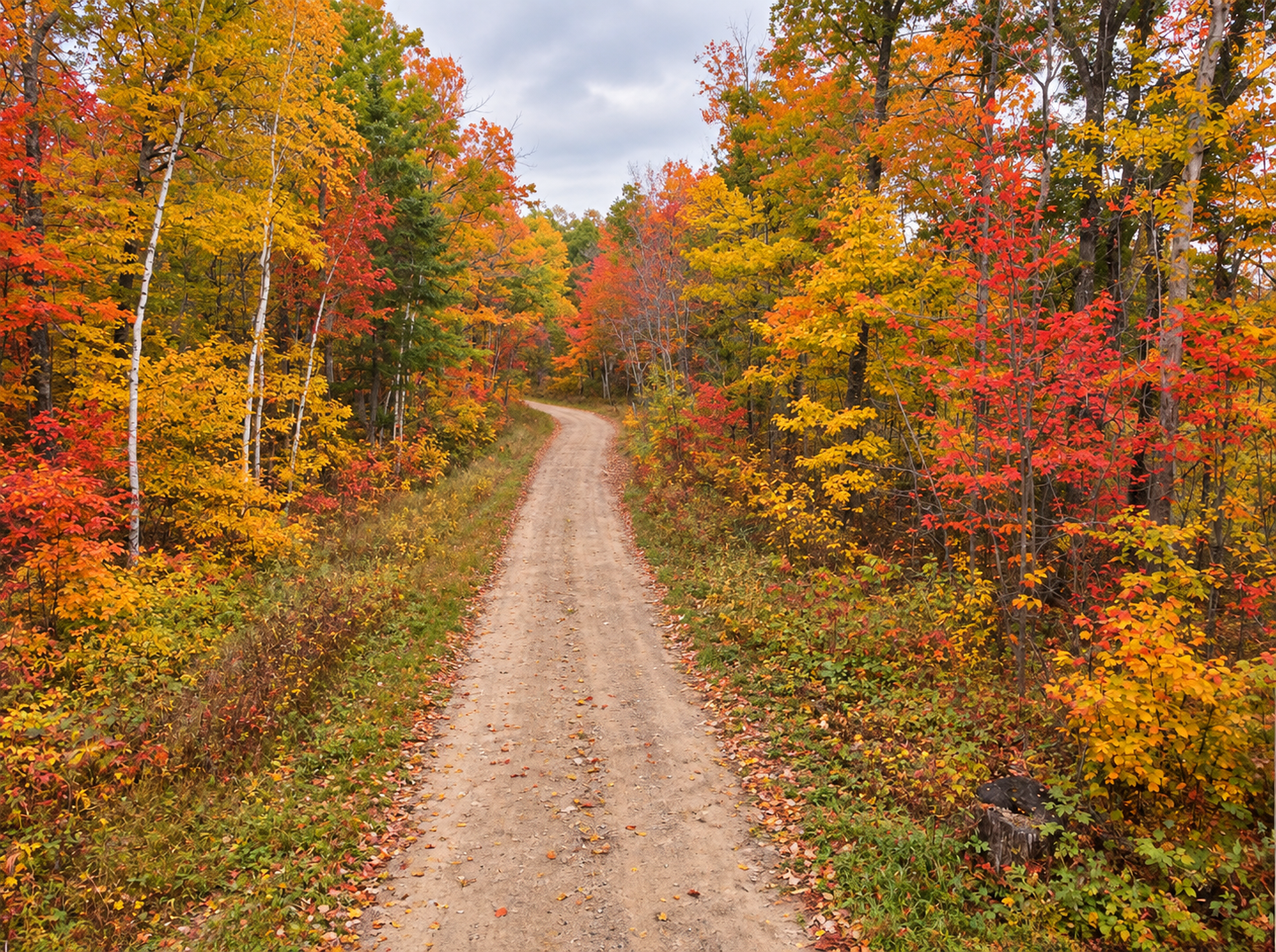 Forestry Road leading to the land