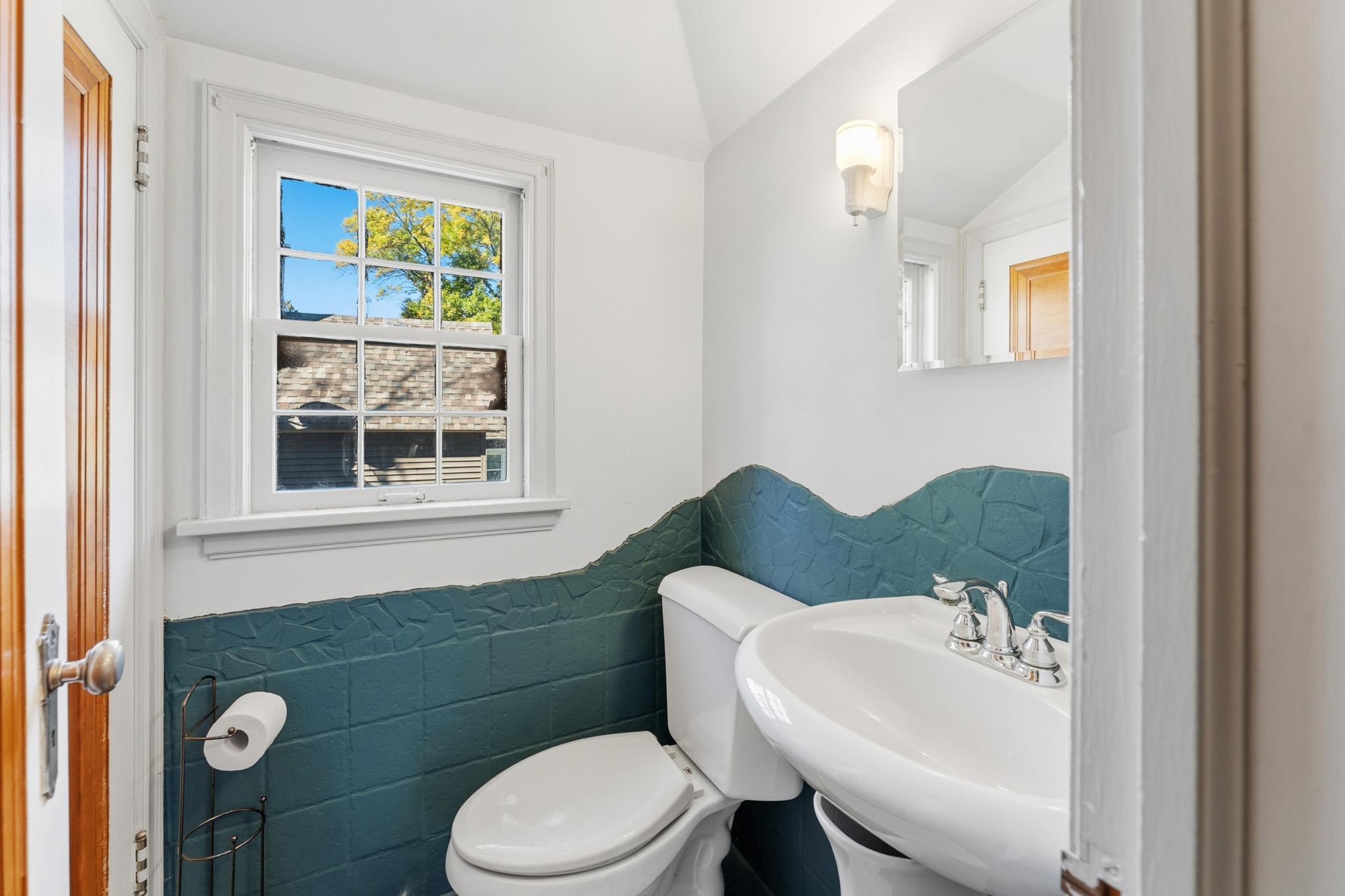 Upstairs half bath