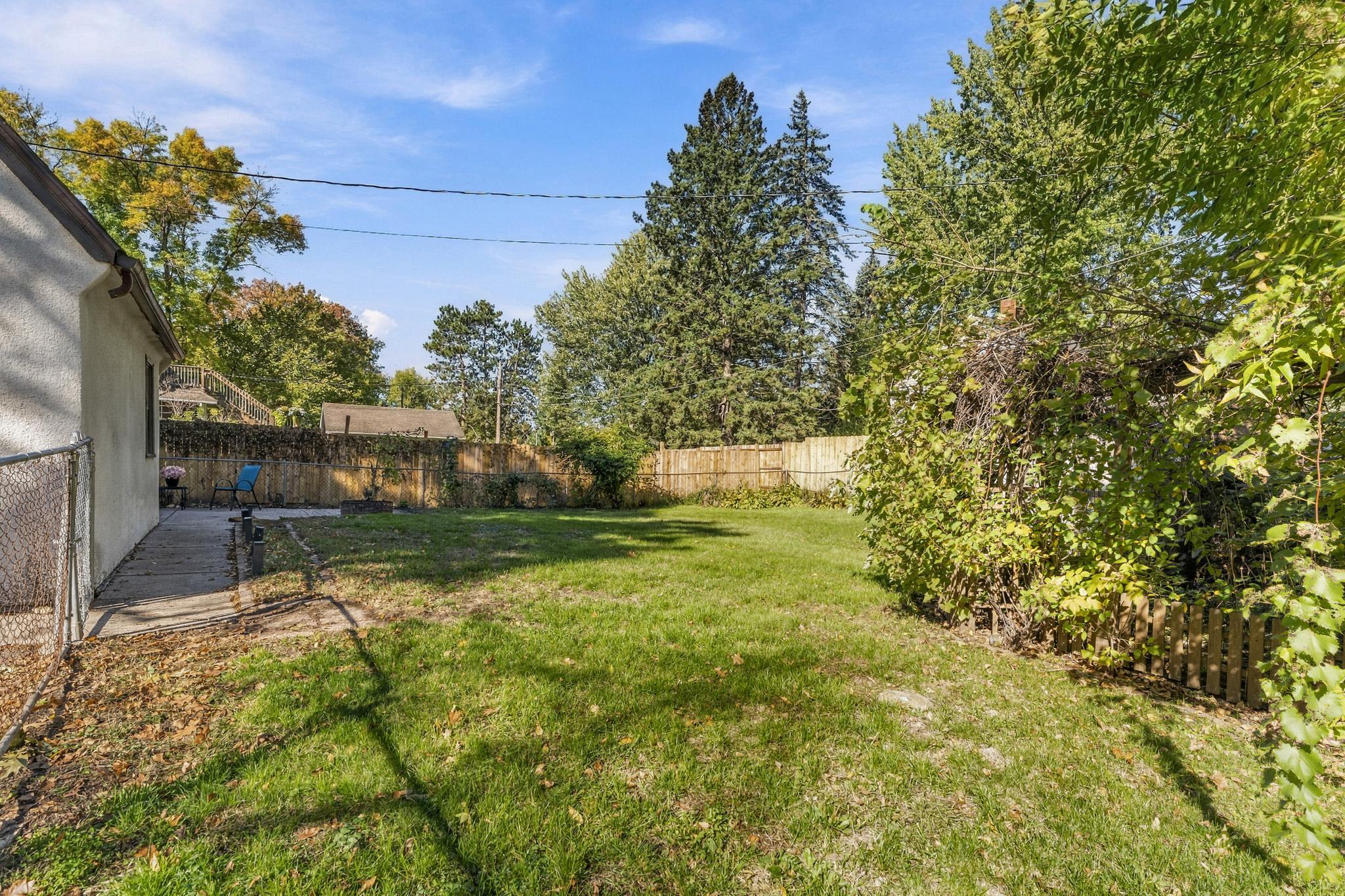 Quiet back yard