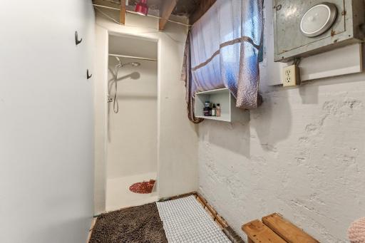 Basement shower