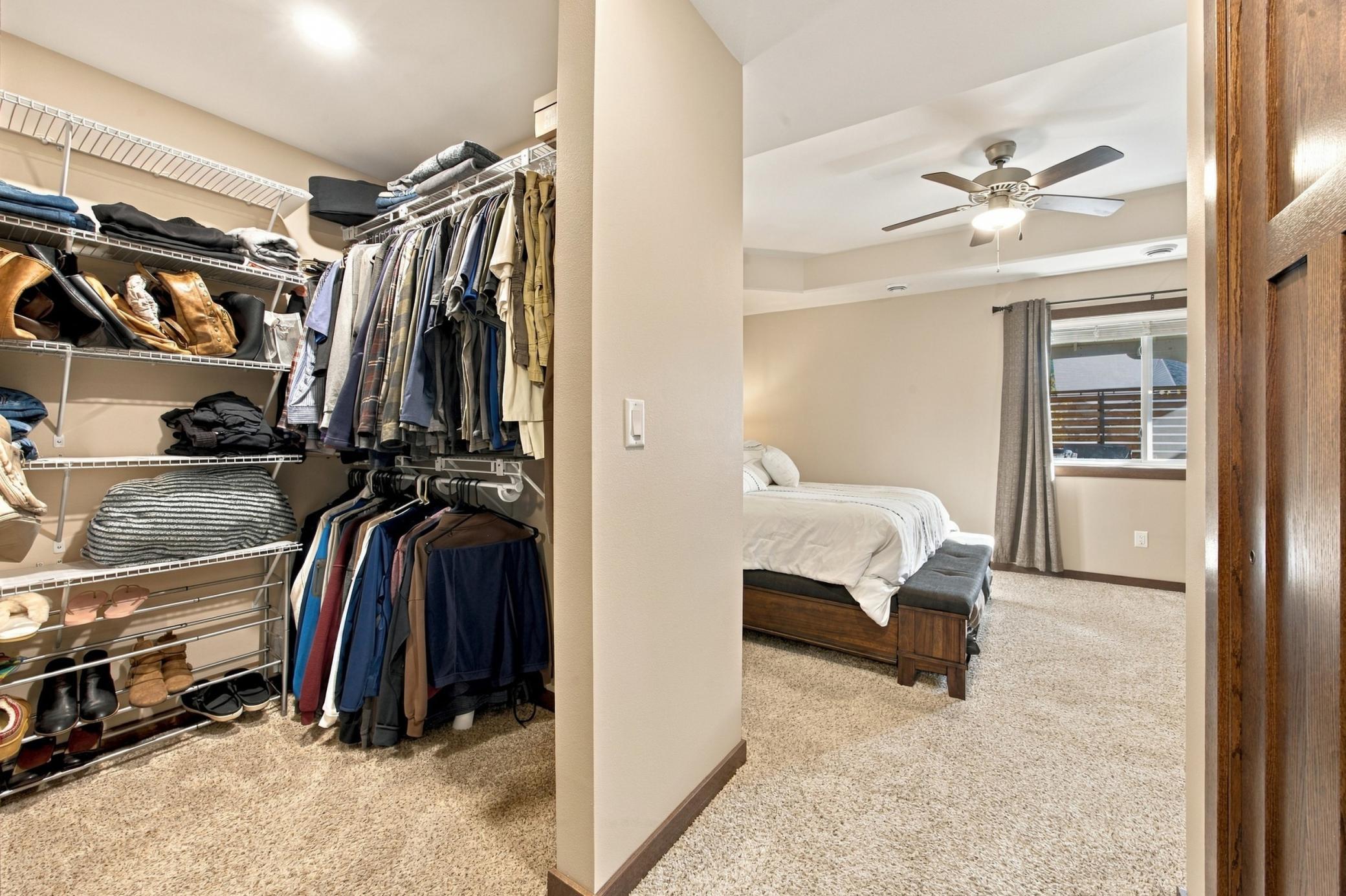 Primary closet