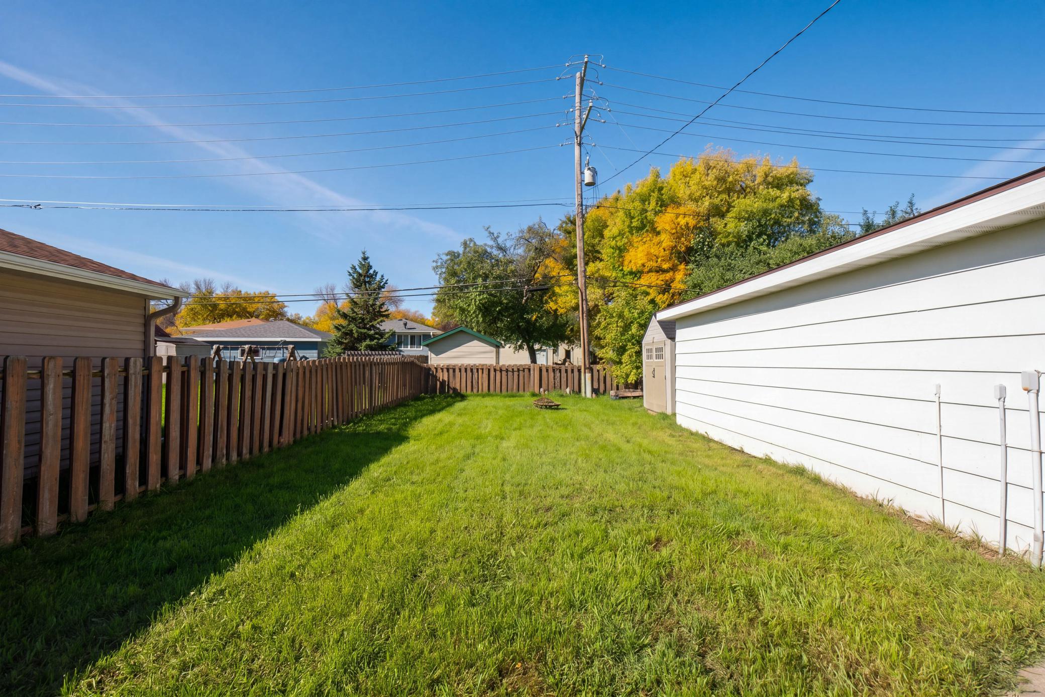 Backing Yard Facing West