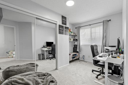Third bedroom, currently used as an office space
