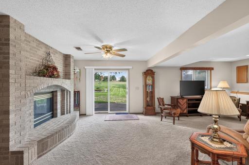 Walk out lower level with gas fireplace and back patio