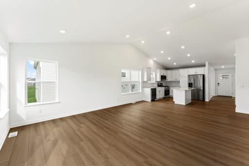 Enjoy convenient transitions between shared rooms within the open layout