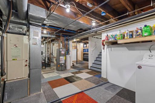 The lower level adds even more usable, semi-finished space.