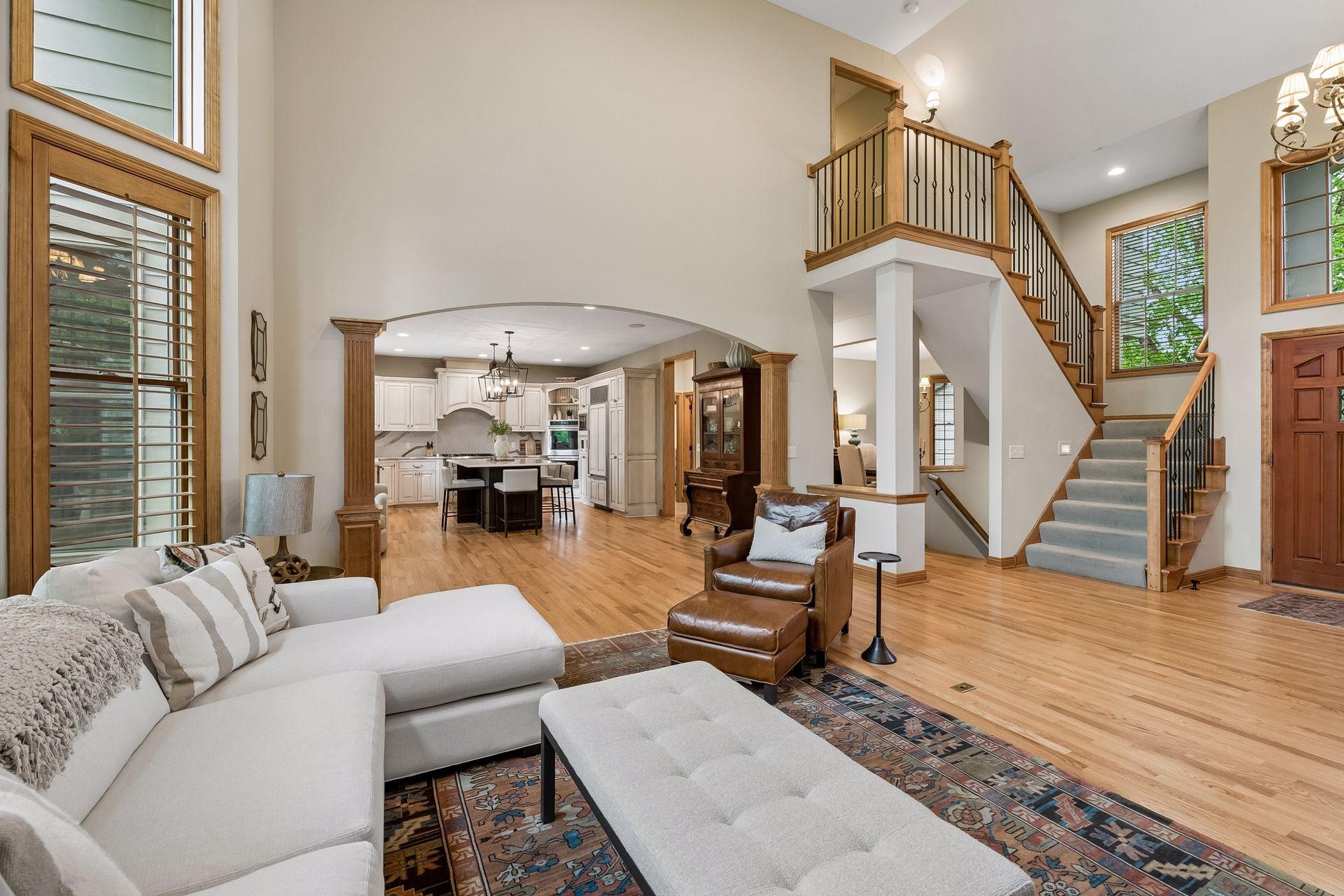 Open concept floor plan