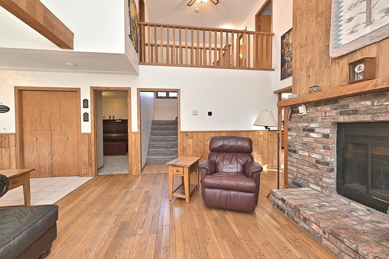 Living room to upstairs