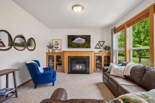 Light and bright living room that has been freshly painted