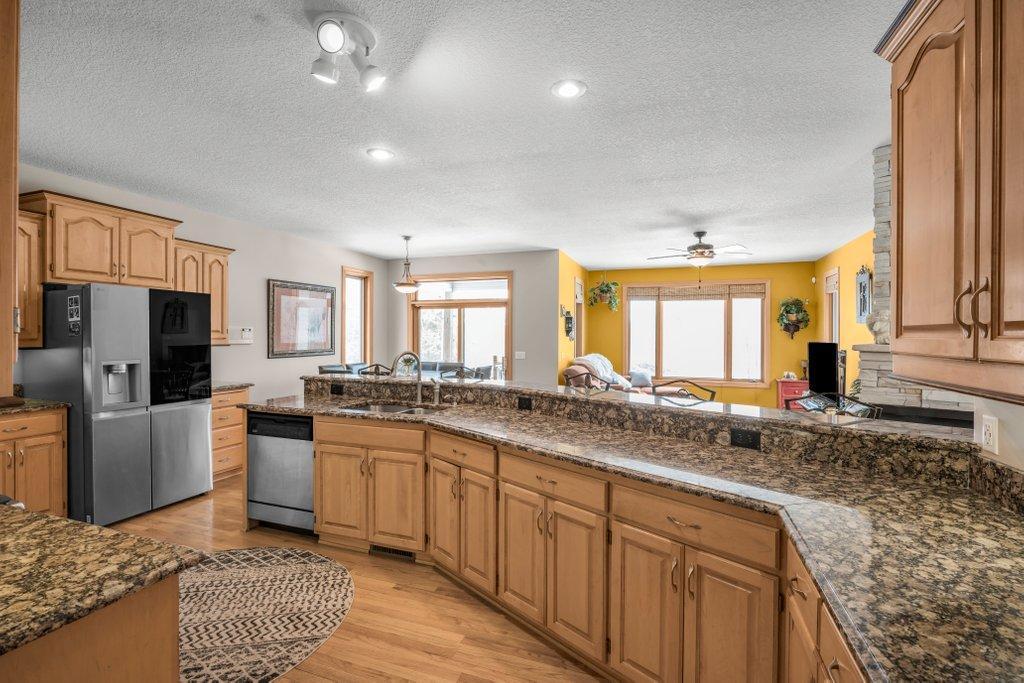 Bright open concept layout.