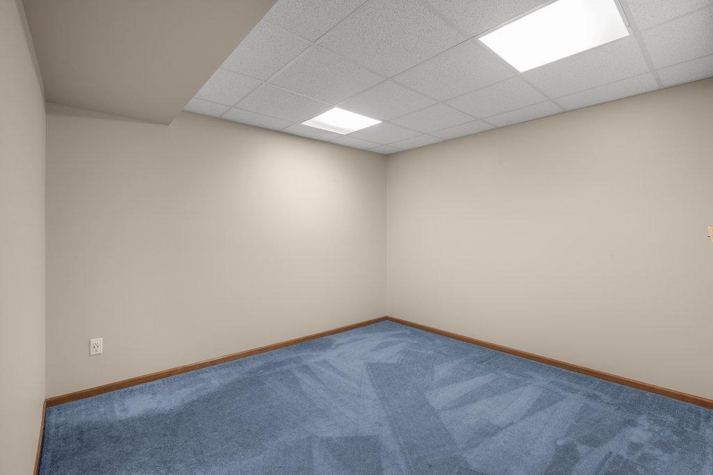 Lower level bonus room. Off this room there is an additional storage room with laundry and 1/4 bathroom.