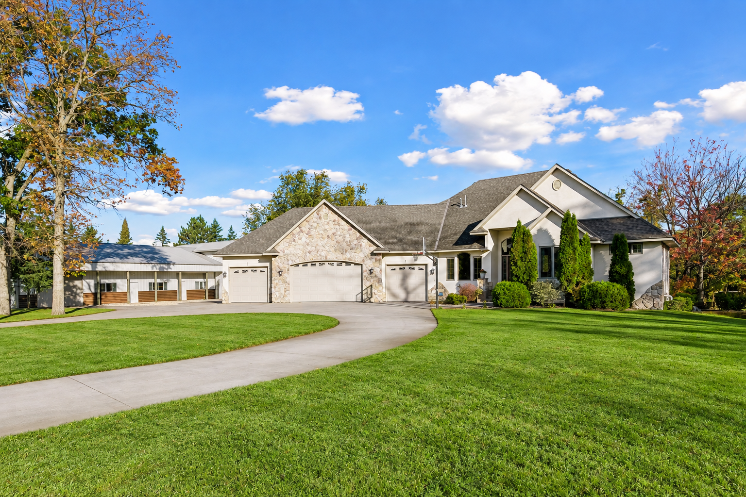 Welcome home! Custom built, 1 owner home on 20 acres!