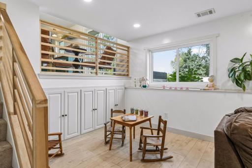Extra space for games, play, and don't miss out on that deep storage.