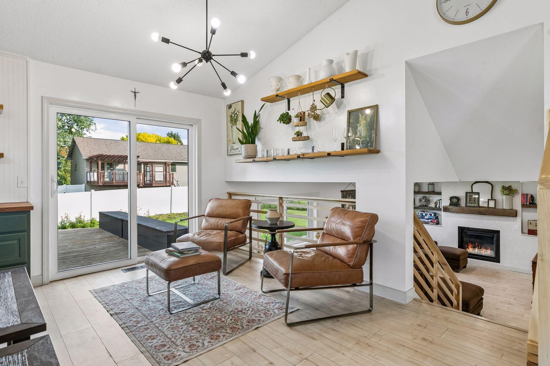 Get your conversation on in this exquisite main floor nook!