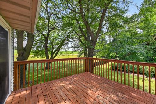 Enjoy the country views from your large deck.