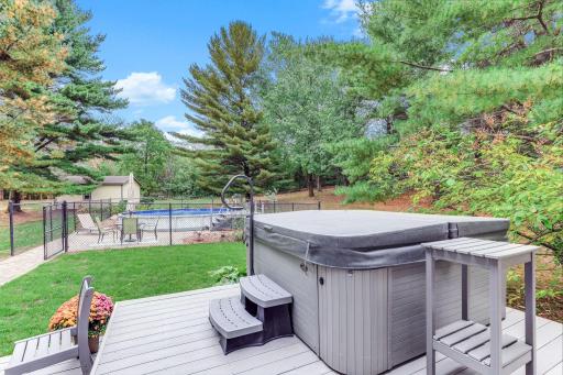 Perfect time of year for this! Hot tub included.